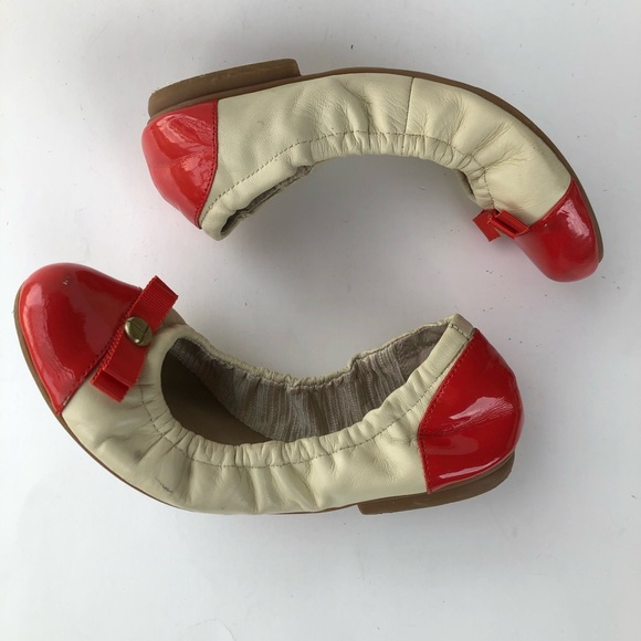 tahari Gibson cream&Orange ballerina Flats SZ6.5” - Picture 8 of 8